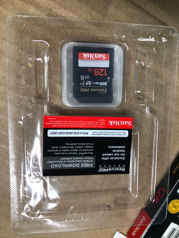 Photo 3 of SanDisk 128GB Extreme PRO SDXC UHS-II Memory Card - C10, U3, V90, 8K, 4K, Full HD Video, SD Card - SDSDXDK-128G-GN4IN