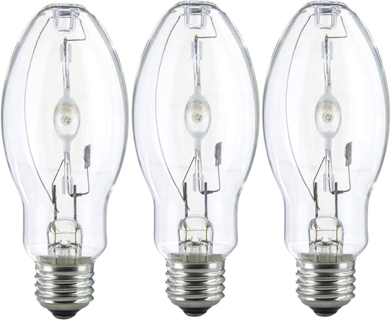 Photo 1 of (3 Pack) MH100/U/MED 100W Metal Halide Bulb ED17 Medium Base Clear