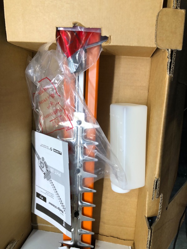 Photo 7 of PROYAMA 24-Inch 26cc 2 Cycle Gas Powered Dual Sided Hedge Trimmer with Rotating Handle 2-Year Warranty Less Weight Less Fatigue Suitable for Gardener Professional Landscaper Home user