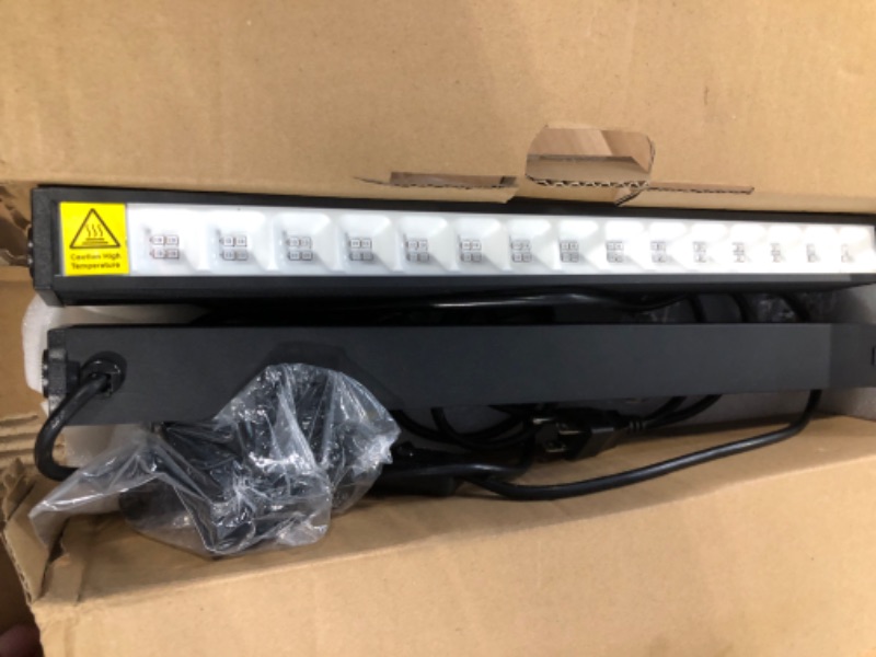 Photo 1 of 2PCS 36W LED Black Light Bar, Black Lights for Glow Party, Blacklight with Plug&Switch, Each Light Up 21x21 Sq.ft Area, Glow Light for Halloween, Body Paint, Bedroom, Classroom, Stage Lighting