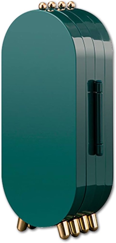 Photo 1 of  Jewellery Storage Box Earrings Display Necklace Organizer 4 Doors Foldable Screen (Green)