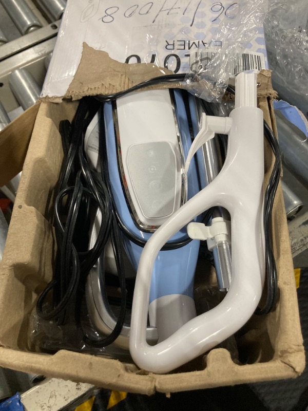 Photo 2 of *** NOT FUNCTIONAL SELLING AS PARTS NO RETURNS****
Steam Mop, Floor Scrubber Spin Steam Mop for Floor Cleaning, Multipurpose Steam Cleaner for Home, Steam Adjustable, 2 Sets of Mop Pads, for Hard/Hardwood/Laminate/Tile/Marble Floors, Sandoo SC1070 White/B