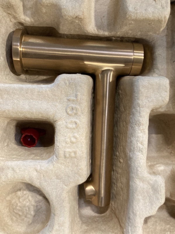 Photo 5 of ***FOR PARTS ONLY NO RETURNS AS IS***Moen T393BG Align 2-Handle Deck Mount Modern Roman Tub Faucet Trim Kit, Valve Required, Brushed Gold