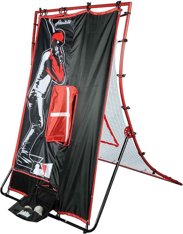 Photo 1 of *** NOT FUNCTIONAL****** FOR PARTS ONLY ** NO RETUNRS***
Franklin Sports Unisex Youth Return Franklin Sports Baseball Pitching Target and Rebounder Net 2 in 1 Pitch Trainer Pitchback Net , Red, 68 x 44 US