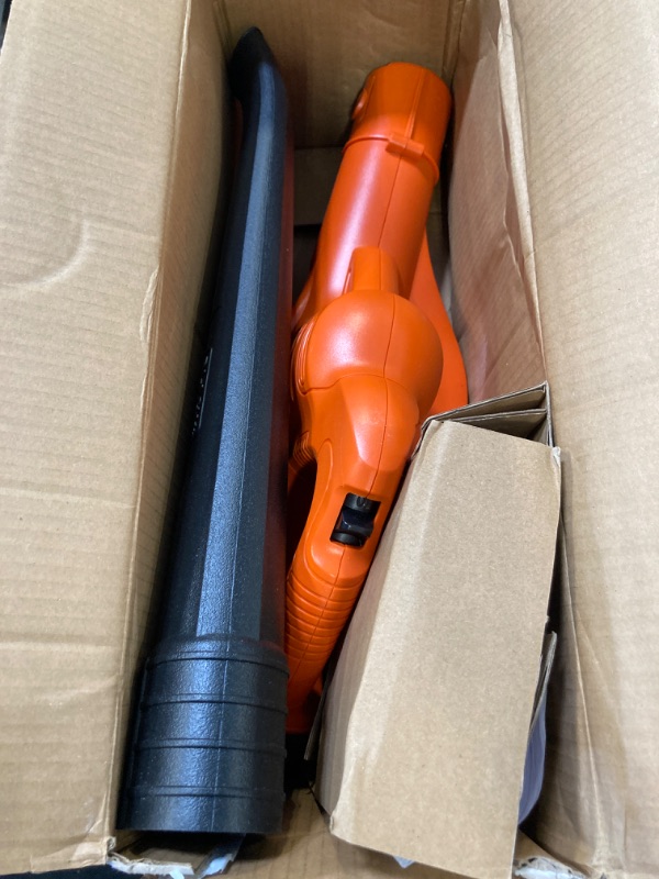 Photo 3 of ***FOR PARTS ONLY NO RETURNS AS IS***BLACK+DECKER 20V MAX Cordless Leaf Blower, Lawn Sweeper, 130 mph Air Speed, Lightweight Design, Battery and Charger Included (LSW221)