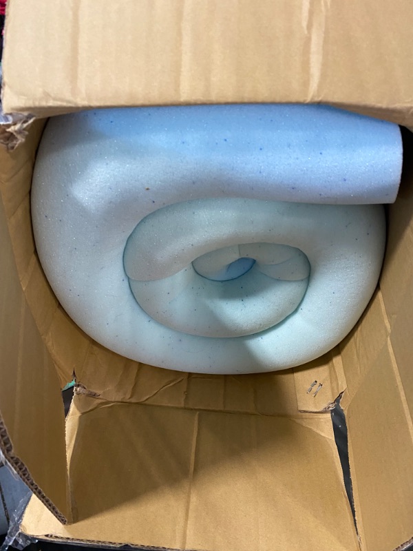 Photo 3 of LINENSPA Memory Foam Mattress Topper - 3 Inch Gel Infused Memory Foam - Plush Feel - Cooling and Pressure Relieving - CertiPUR Certified - Dorm Room Essentials - Full Size
