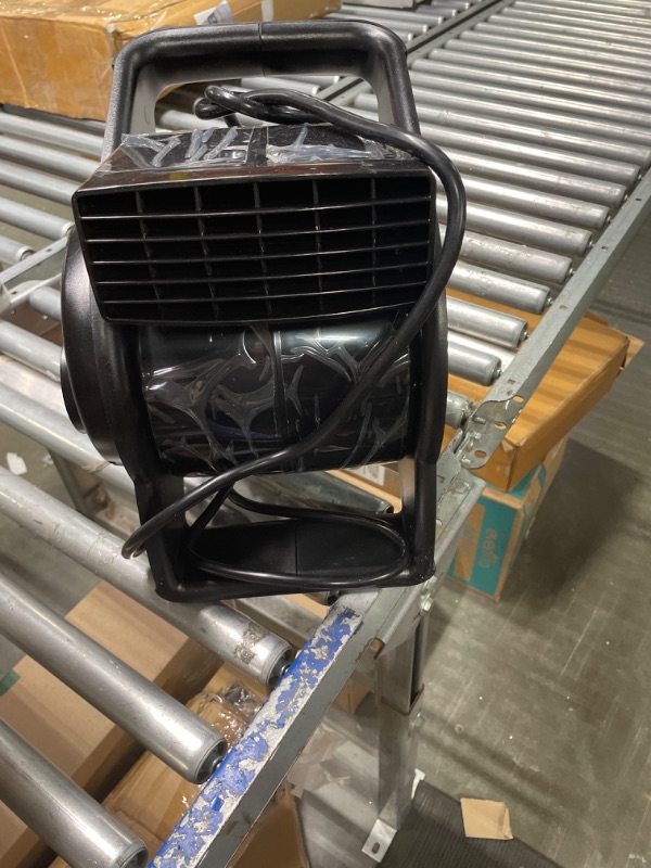 Photo 3 of *** NOT FUNCTIONAL**** SELLING AS PARTS***
 U12104 High Velocity Pro Pivoting Utility Fan for Cooling, Ventilating, Exhausting and Drying at Home, Job Site and Work Shop, Black 12104 12.2 x 9.6 x 12.3 inches