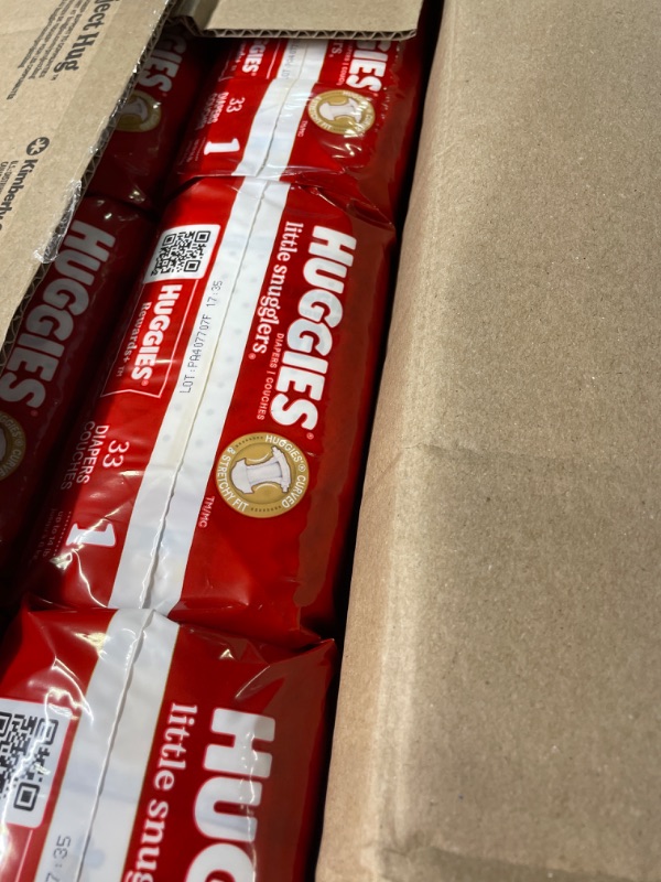Photo 1 of Baby Diapers Size 1 (8-14 lbs), 198ct, Huggies Little Snugglers Newborn Diapers Size 1 (198 Count)