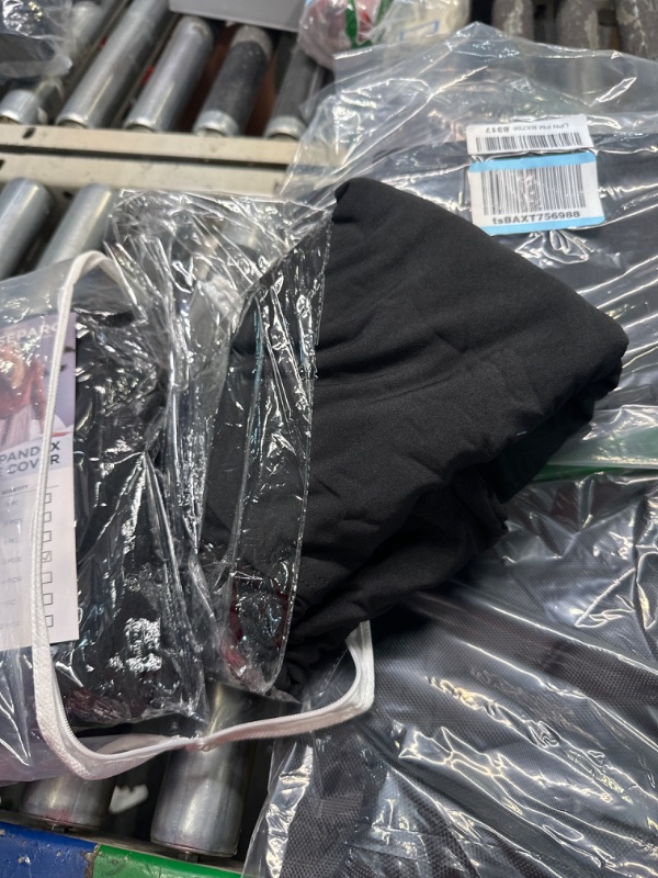 Photo 1 of 2Pack, 6FT Spandex Table Cover Black Fitted Rectangular Tablecloth Stretchable Fabric Lycra Tablecloth 6 ft Wrinkle-Free for Party Tradeshows Banquet Weddings Cocktail, 2 Pcs