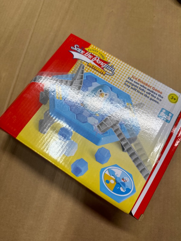Photo 1 of DR.DUDU Save Penguin Break Ice Board Game for Kids 4-8, Ice Breaker Save Penguin On Ice Family Funny Table Game, Ice Block Breaking Penguin Trap Game Puzzle Toy Children's Day Gifts
