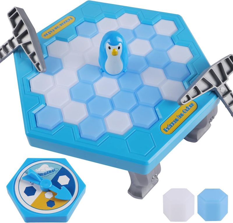 Photo 1 of DR.DUDU Save Penguin Break Ice Board Game for Kids 4-8, Ice Breaker Save Penguin On Ice Family Funny Table Game, Ice Block Breaking Penguin Trap Game Puzzle Toy Children's Day Gifts
