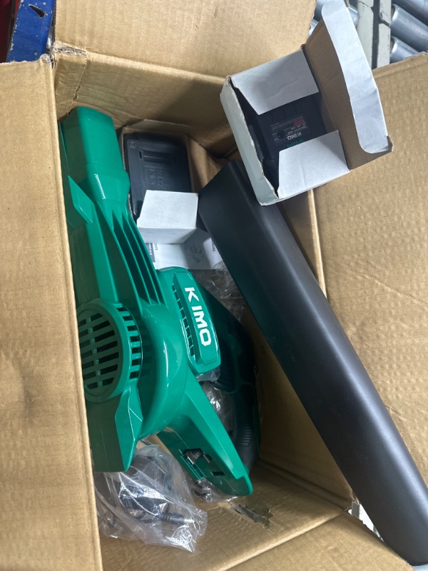 Photo 5 of **READ NOTES BEFORE PURCHASING ITEM** SOLD FOR PARTS**
KIMO Electric Leaf Blower with 2 X 2.0 Battery & Charger 200 CFM 170 MPH Lightweight Handheld Cordless Leaf Blower, Small Leaf Blowers for Lawn Care, Yard | Patio| House |Jobsite 1) 6202-2.0Ah-2 Batte