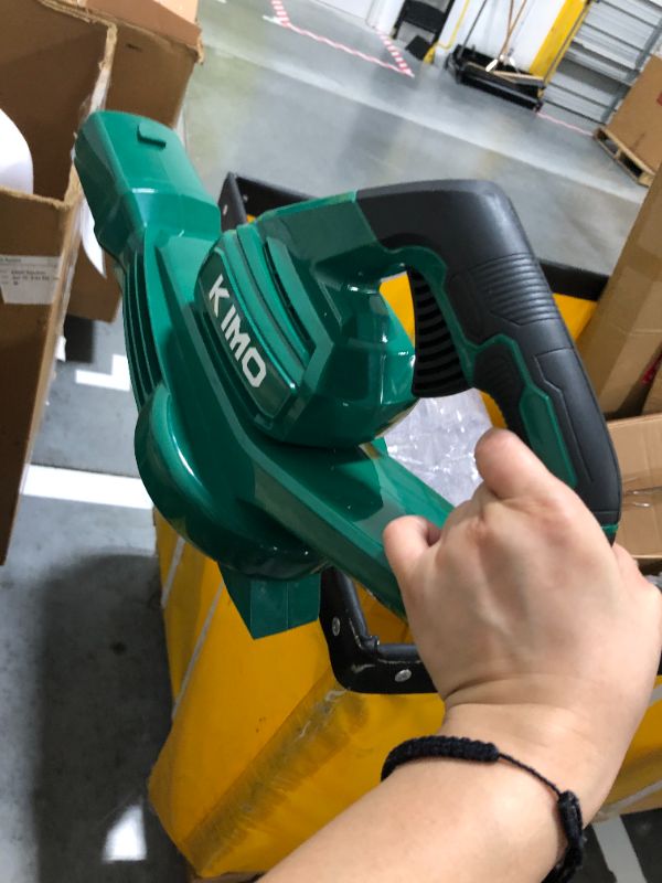 Photo 4 of **READ NOTES BEFORE PURCHASING ITEM** SOLD FOR PARTS**
KIMO Electric Leaf Blower with 2 X 2.0 Battery & Charger 200 CFM 170 MPH Lightweight Handheld Cordless Leaf Blower, Small Leaf Blowers for Lawn Care, Yard | Patio| House |Jobsite 1) 6202-2.0Ah-2 Batte