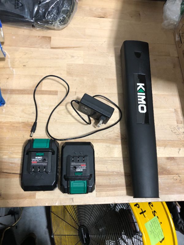 Photo 3 of **READ NOTES BEFORE PURCHASING ITEM** SOLD FOR PARTS**
KIMO Electric Leaf Blower with 2 X 2.0 Battery & Charger 200 CFM 170 MPH Lightweight Handheld Cordless Leaf Blower, Small Leaf Blowers for Lawn Care, Yard | Patio| House |Jobsite 1) 6202-2.0Ah-2 Batte