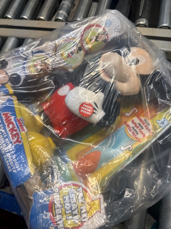 Photo 2 of MICKEY MOUSE Hot Diggity Dance Mickey Feature Plush Stuffed Animal, Motion, Sounds, and Games, Officially Licensed Kids Toys for Ages 3 Up by Just Play