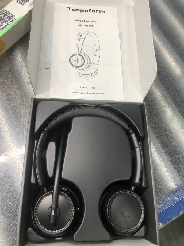 Photo 1 of Headset with Mic, USB Headset with Microphone, Computer Headset with Noise Canceling Microphone for PC Laptop, Wired Headset for Work from Home Office Teams Skpye Zoom