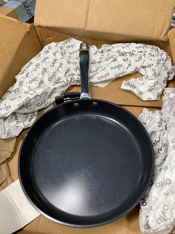 Photo 2 of ALVA Maestro Non Stick Frying Pan 11" Skillet, Aluminium Non Stick Fry Pan for Cooking, Omelette Pan, Electric Frying Pan, Suitable as Induction Compatible Cookware