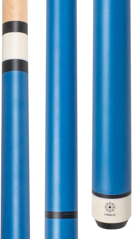 Photo 1 of **READ NOTES BEFORE PURCHASING ITEM** 
Collapsar Heavy Hitter Jump Break Cue,25oz 3 Piece Pool Cue 14mm Phenolic Tip,25-Ounce Billiard Pool Stick Matte Blue