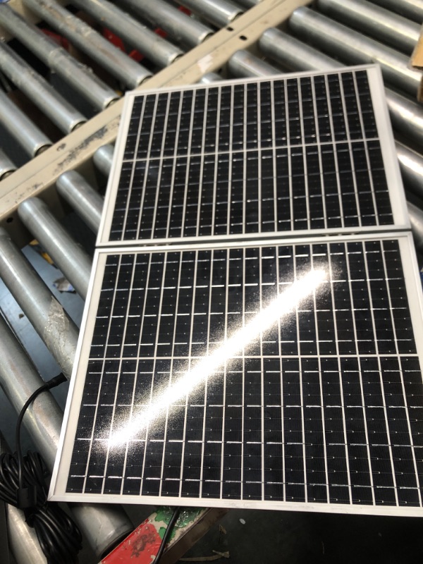 Photo 4 of ECO-WORTHY 50W Solar Attic Fan Kit, 50W Foldable Solar Panel and 14" DC Fan with 40W Motor for Roof Vent or Chicken Coop and Greenhouse