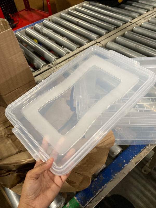 Photo 1 of Superio Clear Storage Boxes with Lids, Plastic Container Bins for Organizing, Stackable Crates, BPA Free, Non Toxic, Odor Free, Organizers for Home, Office, School, and Dorm (9.5 Quart, 3 Pack) 9.5 Quart 3 Pack