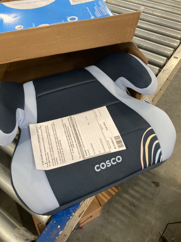 Photo 2 of Cosco Topside Backless Booster Car Seat, Lightweight 40-100 lbs, Rainbow