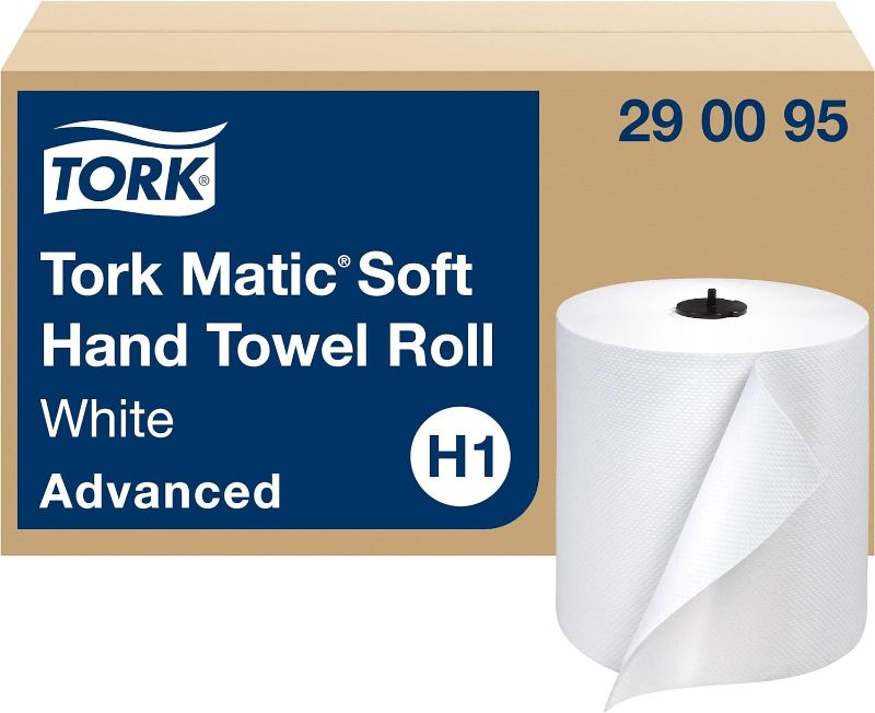 Photo 1 of \Tork Matic Soft Hand Towel Roll White H1, Advanced, High Absorbency, 6 Rolls x 900 ft, 290095
