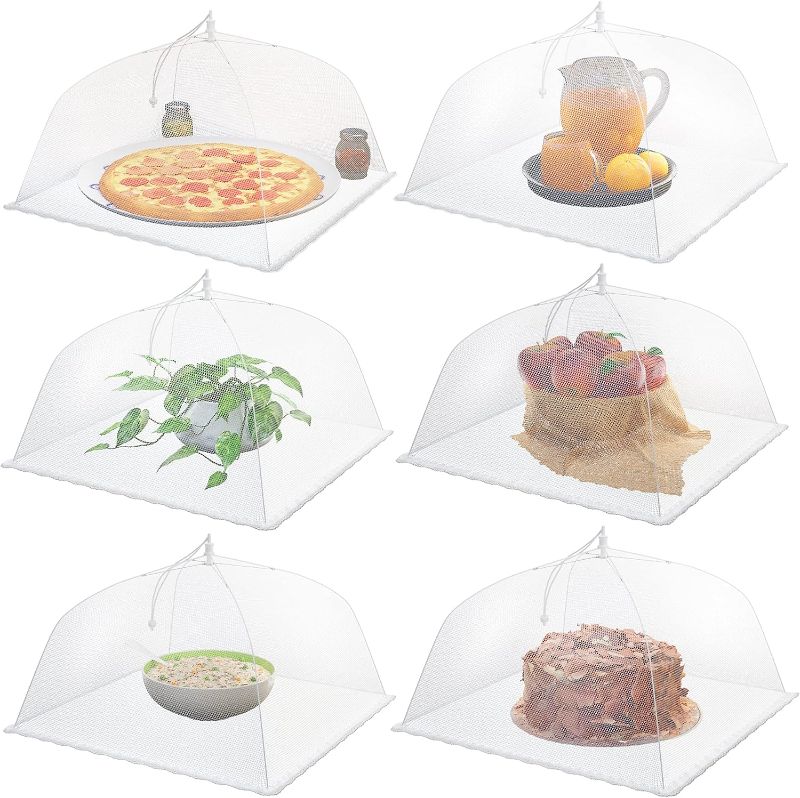 Photo 1 of ** 4**
imply Genius (6 pack) Large and Tall 17x17 Pop-Up Mesh Food Covers Tent Umbrella for Outdoors, Screen Tents, Parties Picnics, BBQs, Reusable and Collapsible Food Tents
