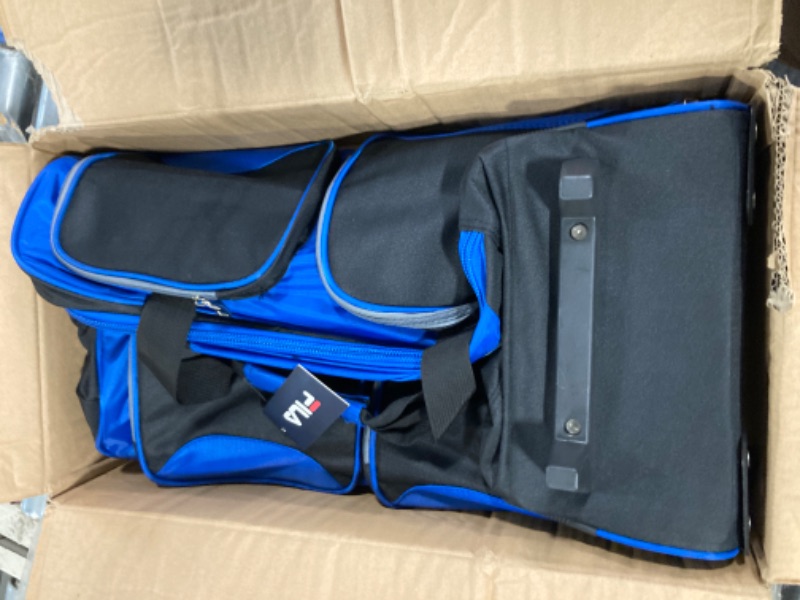 Photo 1 of Fila 22" Lightweight Carry On Rolling Duffel Bag, Blue, One Size