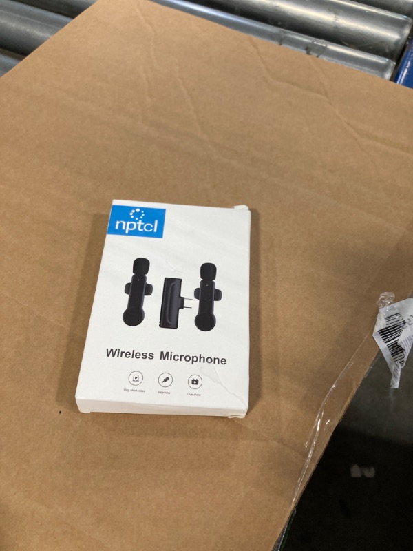 Photo 2 of ** missing charger**
NPTCL 2 Pack Lavalier Microphone USB C Wireless Lav Mic for Android Phone Noise Canceling Mini Lapel Mic Type C for Samsung iPhone 15 (USB-C) Video Recording Vlog 01 USB C