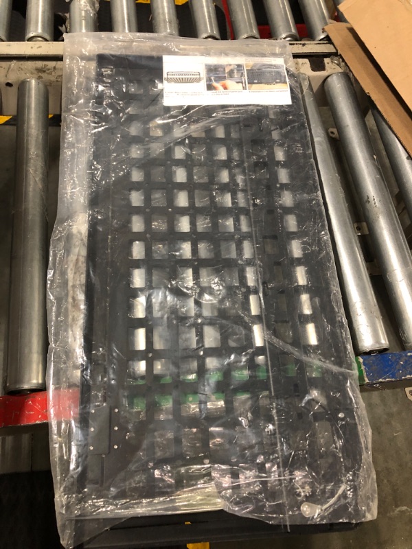 Photo 1 of Tailgate Table Rear Foldable Cargo Shelf Aluminum Alloy Storage Shelf MOLLE Panel for Jeep Wrangler JK JKU JL JLU