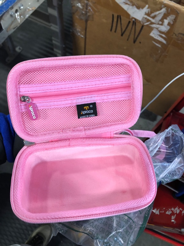 Photo 3 of Aproca Pink Hard Travel Storage Case, for SUPVAN E10 Label Maker Machine