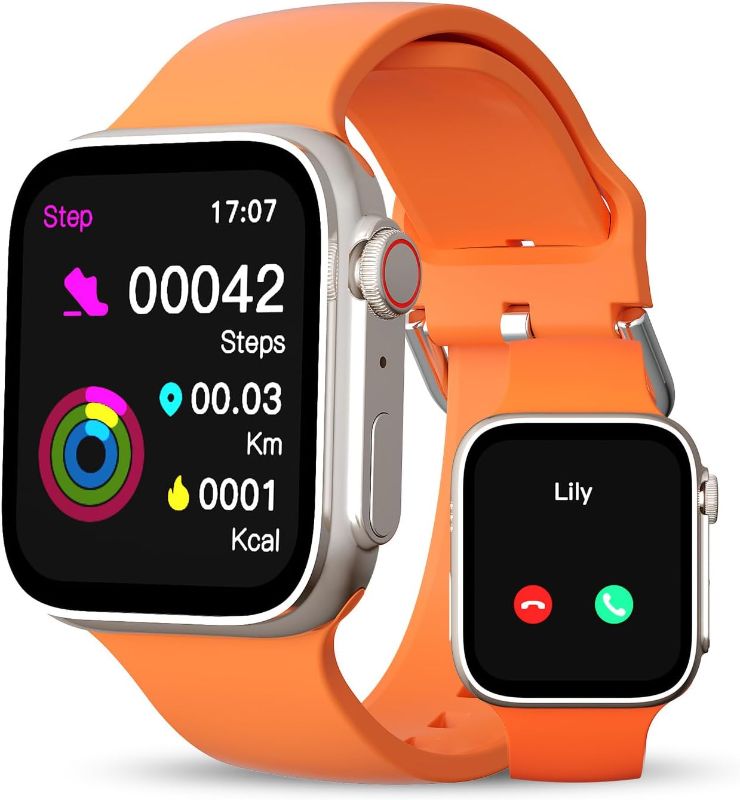 Photo 1 of ** missing charger *
Smart Watches for Women, 1.91" HD Fitness Tracker Watch with Blood Pressure/Heart Rate Monitor, Bluetooth 5.3 Make Calls Smart Watch for Android/iOS Phones, IP68 Waterproof Fitness Watch for Women
