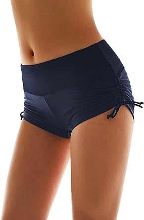 Photo 1 of Micosuza Classical Women's Swim Boardshorts Beach Bikini Bottoms with Adjustable Ties 7 Color XL
