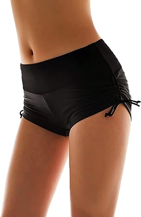 Photo 1 of Micosuza Classical Women's Swim Boardshorts Beach Bikini Bottoms with Adjustable Ties 7 Color XS-XXL
