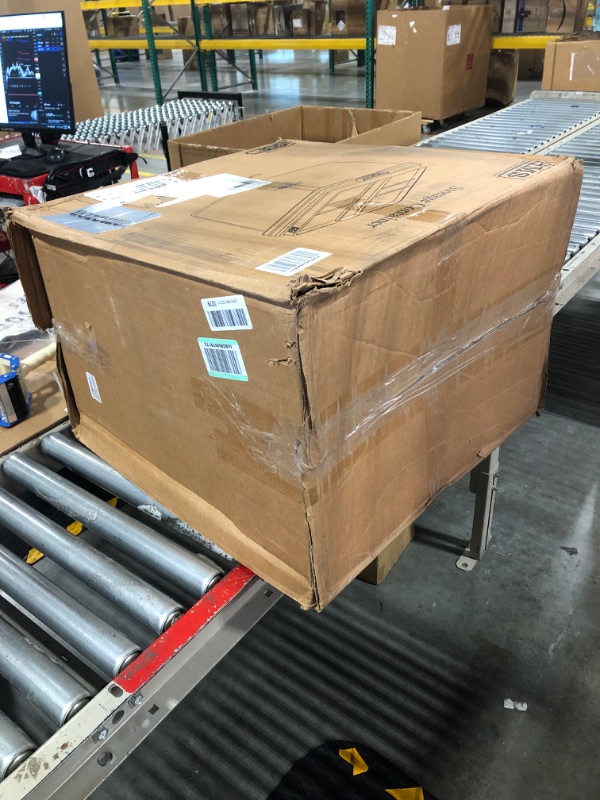 Photo 1 of Hefty HI-RISE Clear Plastic Bin with Smoke Blue Lid (6 Pack) - 72 qt Storage Container with Lid, Ideal Space Saver for Closet Shoe Storage Bins and Under Shelf Storage