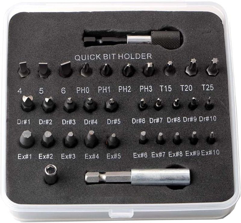 Photo 1 of Drill Bits For 33Pcs/Set High Speed Steel Damaged Screw Set For Broken Screw Broken Bolt Screw Removal Purpose Tool
