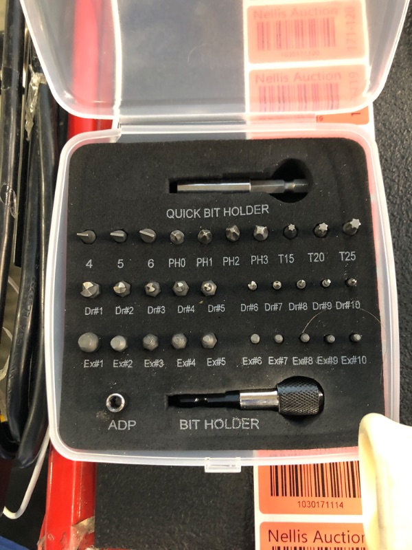 Photo 1 of Drill Bits For 33Pcs/Set High Speed Steel Damaged Screw Set For Broken Screw Broken Bolt Screw Removal Purpose Tool
