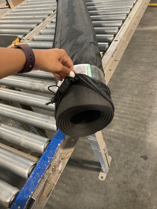 Photo 1 of GOGOKIWI Large Yoga Mat (6'x4'/3') Extra Wide 1/4 Inch Thick Workout Mat for Women Men, Non Slip Exercise Mat for Home Gym, Yoga, Pilates, Stretching & Fitness (6 x 4 ft) Gogokiwi Black