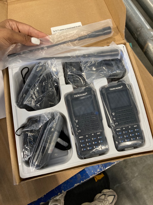 Photo 1 of (2nd Gen) TIDRADIO TD-H8 10Watt Ham Handheld Radio, Bluetooth Programming, Repeater Capable Dual Band Long Range Two Way Radios Walkie Talkies with 4PCS Batteries 771 Long Antenna -2Pack Full Kit Black-2 PACK (Full Kit)