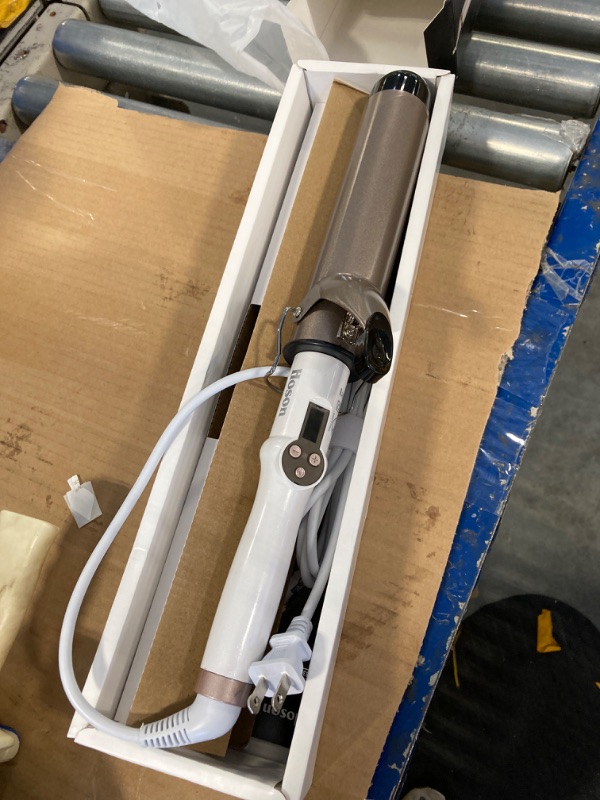 Photo 1 of Hoson 1 3/4 Inch Curling Iron Large Barrel, 1.75 Long Barrel Curling Wand Dual Voltage, Ceramic Tourmaline Coating with LCD Display, Glove Include