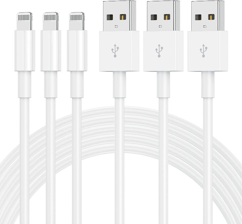 Photo 1 of [3 Pack] Apple Chargers for iPhone 12 11 Charger Cable 10 ft,[Apple MFi Certified] Apple Charging Cord 10ft Lightning to USB Cable 10 Foot, Fast Phone Charging Cord for iPhone 12 Pro Max/11/10/X/XR/8
