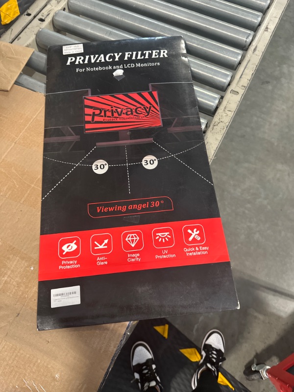 Photo 1 of Computer Privacy Screen Protector 23.8 Inch with Hp Dell Acer Asus Samsung LG and More, Removable Security Shield Filter for 16:9 Aspect Ratio Monitor Like ViewSonic Sceptre AOC Koorui BenQ and More 23.8 Inch - 16:9 Aspect Ratio