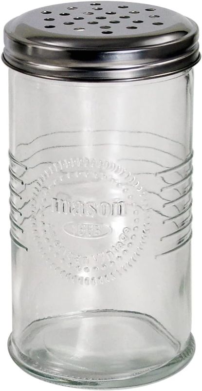 Photo 1 of ** missing lid**
Grant Howard Mason Classics Cheese Shaker, 14 Ounces, Parmesan and Mozzarella Glass Jar Dispenser (52145)