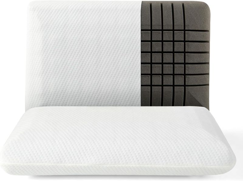 Photo 1 of * not exact**
Giantex Charcoal Memory Foam Pillow 2 Pack, 3D Cutting Ventilated Pillows with Washable Cover, Back & Side Sleeper Pillows, Bed Pillows for Sleeping, Standard Size
