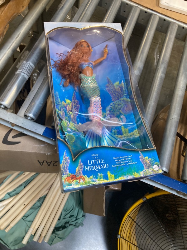 Photo 3 of Disney The Little Mermaid Deluxe Mermaid Ariel Doll with Iridescent Tail Hair
