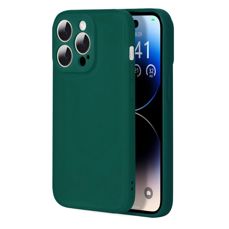 Photo 1 of DTBG COMPATIBLE WITH IPHONE 15 PRO 6.1 INCHES CASE, LIGHT AND SMOOTH LIQUID SOFT SILICA GEL BOX, MILITARY GRADE SHOCKPROOF PROTECTION(DARK GREEN) IPHONE 15 PRO DARK GREEN
