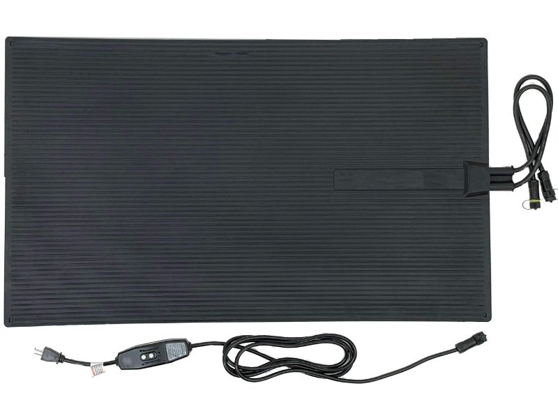 Photo 1 of *** MISSING PARTS*** DR-101 SNOW MELTING MAT, 23X40 INCHES, BLUE MAT WITH POWER CORD
