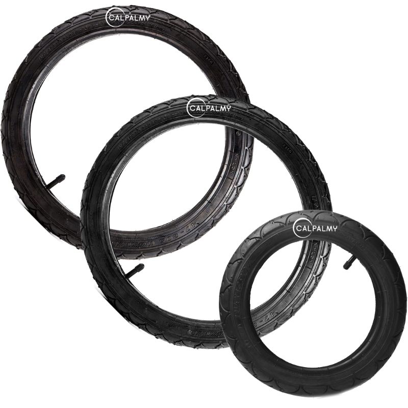 Photo 1 of 12.5'' FRONT AND 16'' BACK WHEEL REPLACEMENT TUBES AND TIRES | COMPATIBLE WITH BOB STROLLER TIRE TUBE REVOLUTION SE/PRO/FLEX/SU/IRONMAN - MADE FROM BPA/LATEX FREE BUTYL RUBBER
