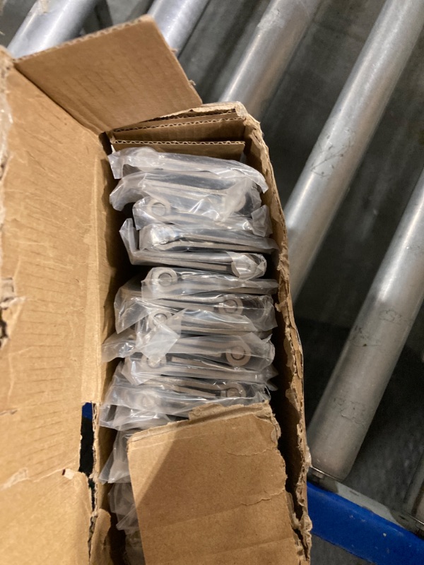 Photo 1 of 18 Pack Nickel Door Hinges Brushed Nickel 4" X 4 Inch Rounded 5/8"Radius Sliver Interior/Exterior Door Hinges Satin Nickel Door Hinges for Doors House Outdoor Door Hardware Hinge Bisagras Para Puertas 18 Pack Satin Nickel