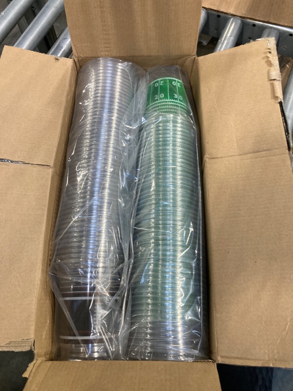 Photo 1 of 100 Pcs 16oz Football Plastic Cups - Football Parties and Tailgate Events